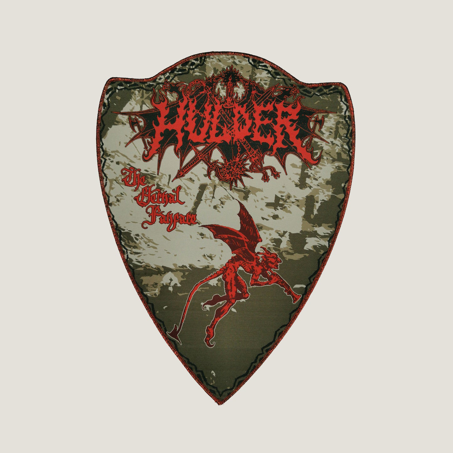 Temporal Dimensions Patches Hulder The Eternal Fanfare Red Glitter Border Woven BackPatch