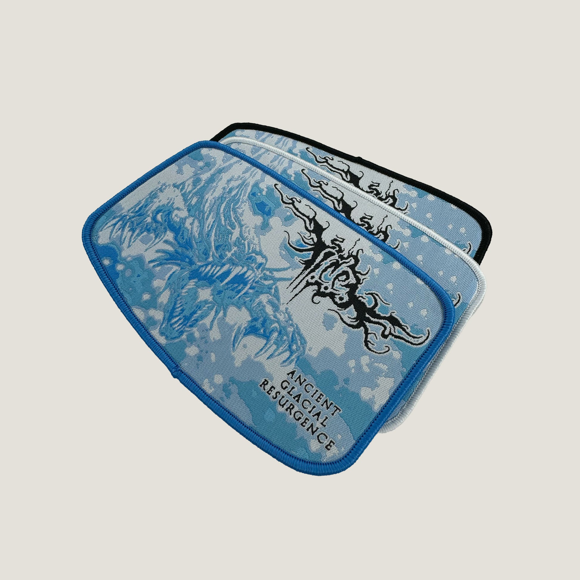 Temporal Dimensions Patches Imperial Crystalline Entombment Ancient Glacial Resurgence Metal Woven Patches