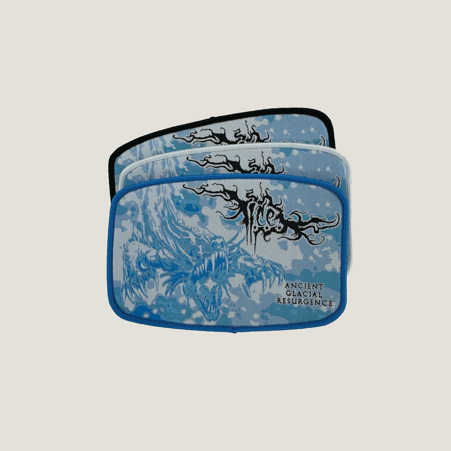 Temporal Dimensions Patches Imperial Crystalline Entombment Ancient Glacial Resurgence Woven Patches