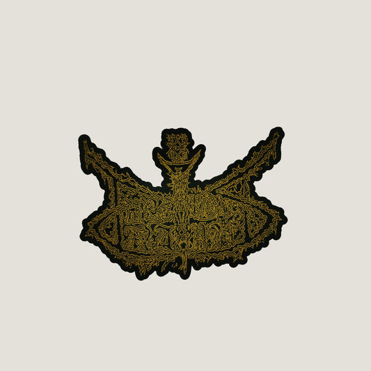 Temporal Dimensions Patches Impetuous Ritual Band Logo Golden Laser Cut Patch