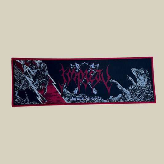 Temporal Dimensions Patches Impiety Versus All gods Red Border Woven Patch