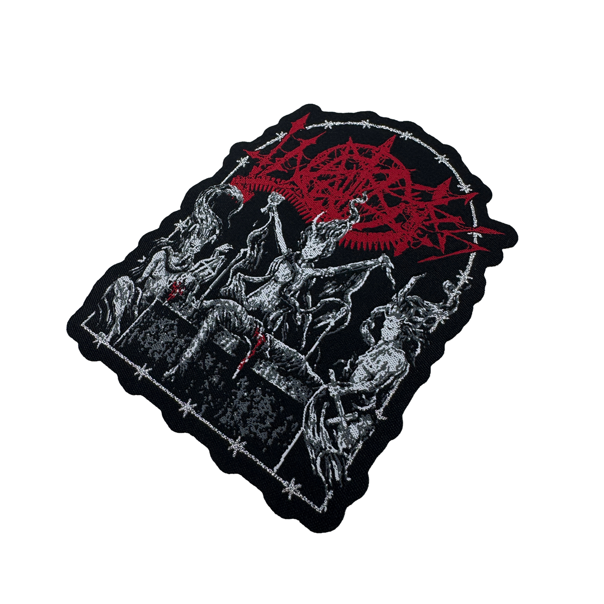 Temporal Dimensions Patches Infaustes Laser Cut Metal Woven Patches