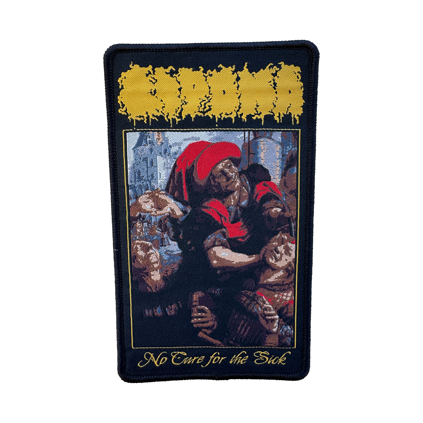 Temporal Dimensions Patches Lipoma No Cure for the Sick Black Border Woven Patch