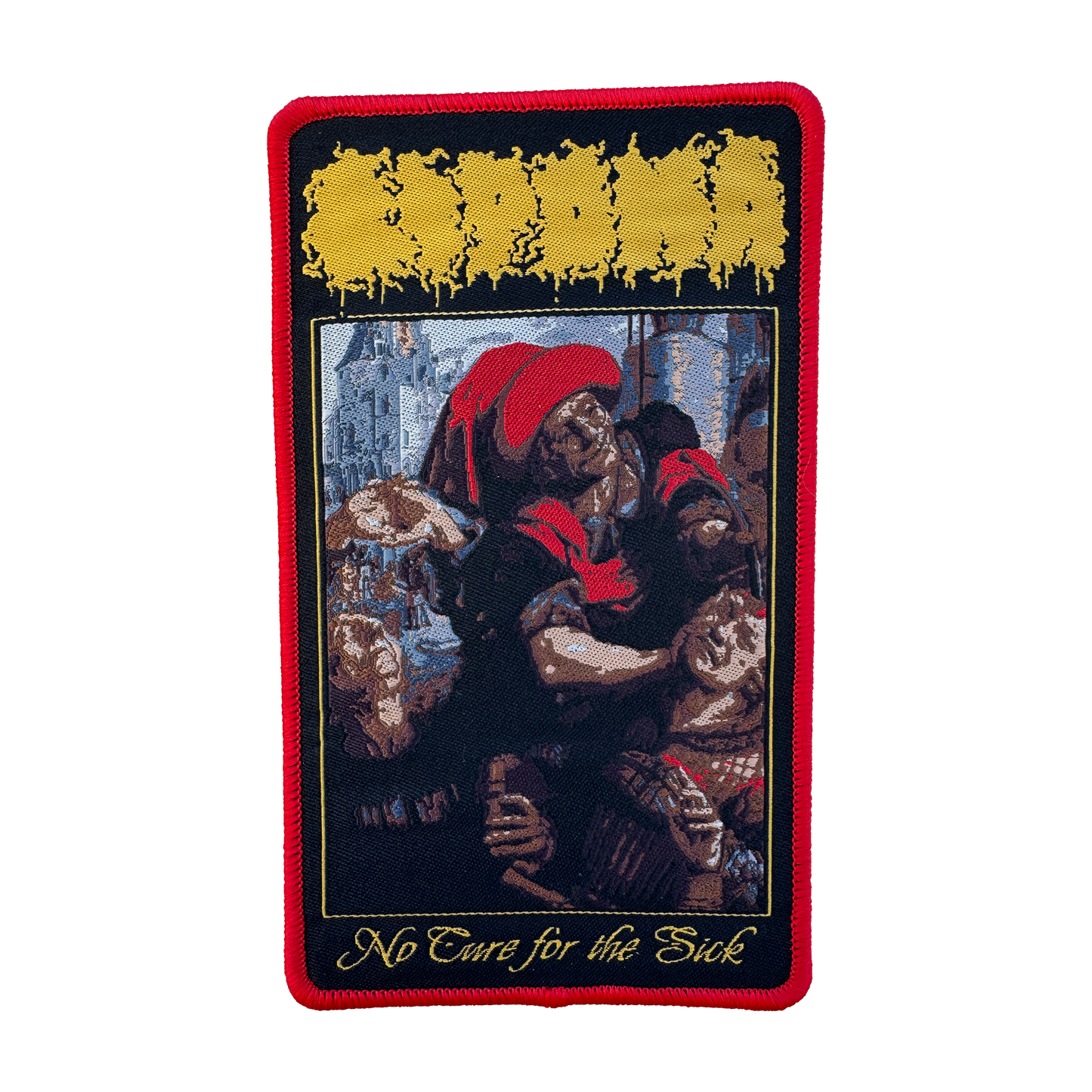 Temporal Dimensions Patches Lipoma No Cure for the Sick Red Border Woven Patch