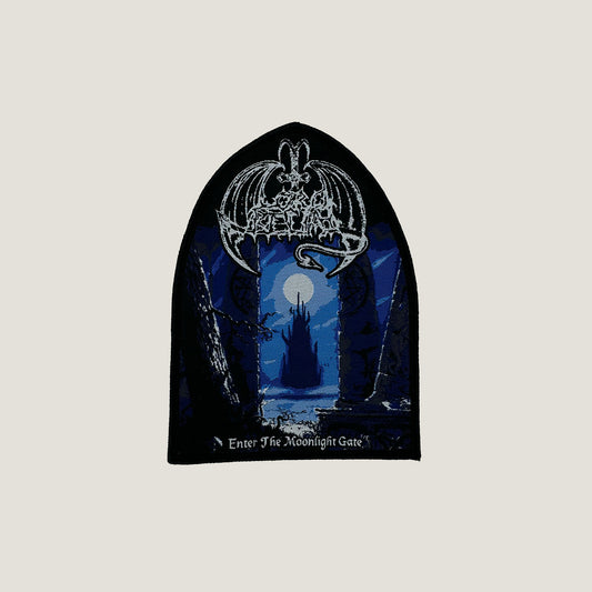 Temporal Dimensions Patches Lord Belial Enter the Moonlight Gate Black Border Woven Patch