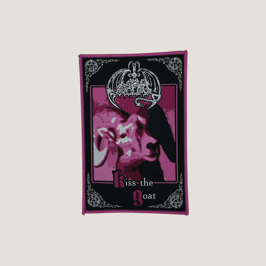 Temporal Dimensions Patches Lord Belial Kiss the Goat Pink BorderWoven Patch