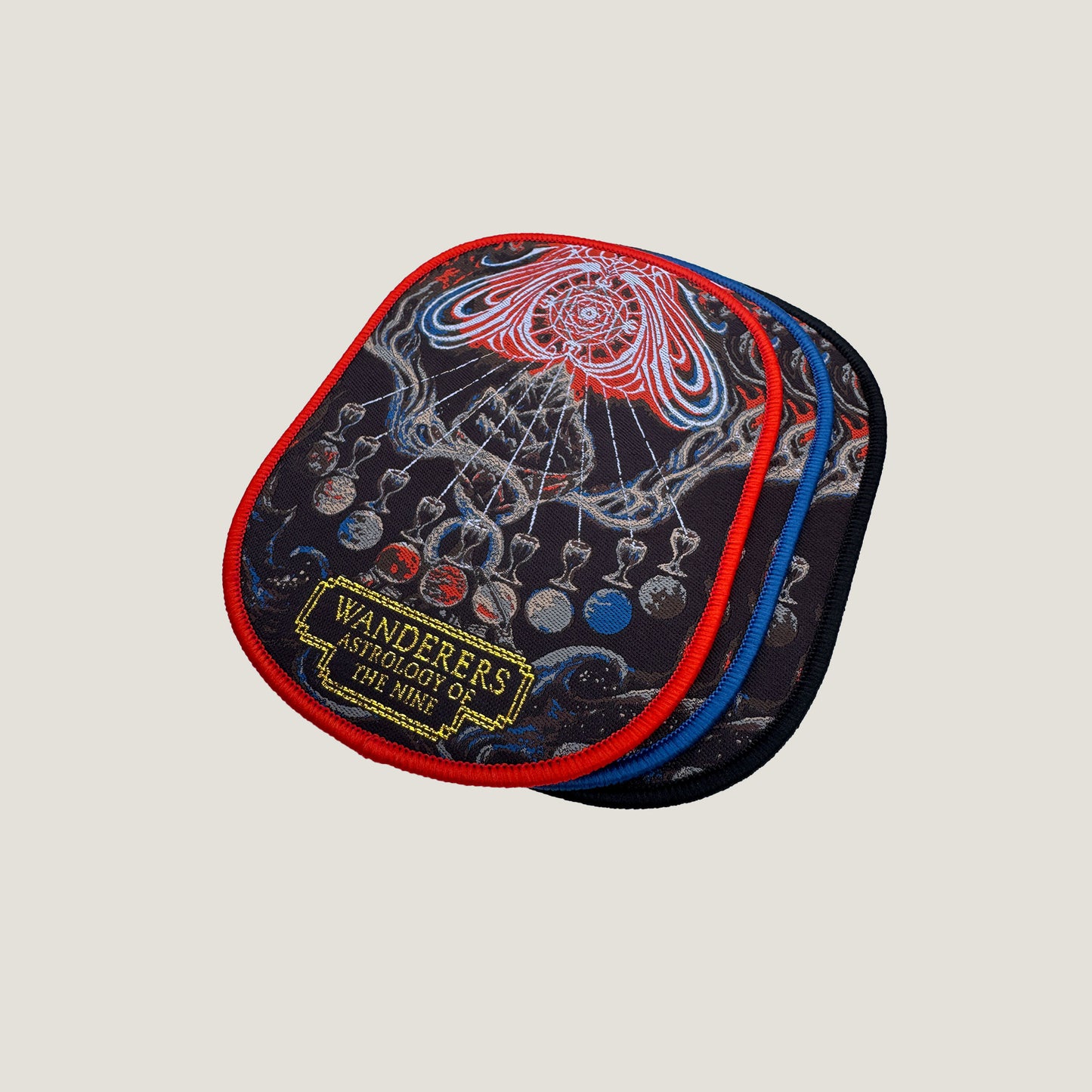 Temporal Dimensions Patches Mare Cognitum & Spectral Lore Wanderers Astrology of the Nine Metal Woven Patches