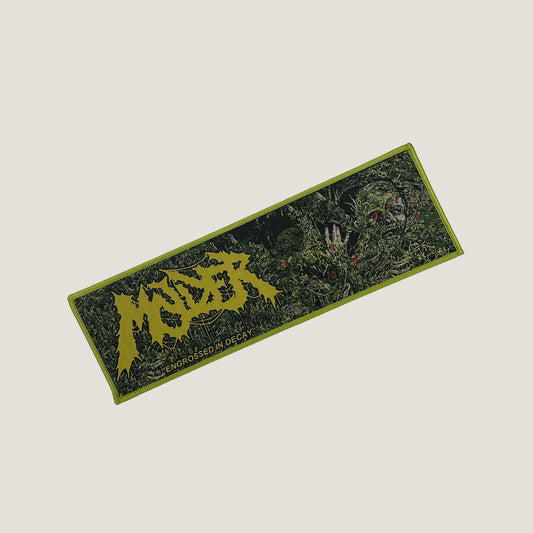 Temporal Dimensions Patches Molder Engrossed In Decay Green Border Strip Woven Patch