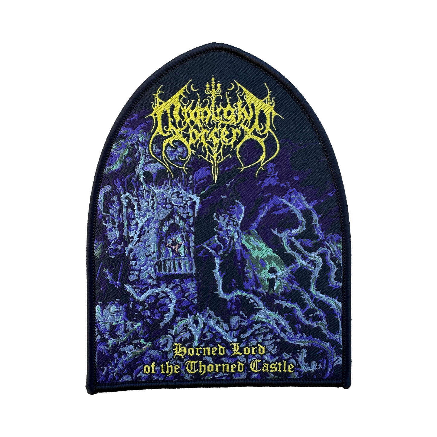 Temporal Dimensions Patches Moonlight Sorcery Horned Lord of the Thorned Castle Black Border Woven Patch