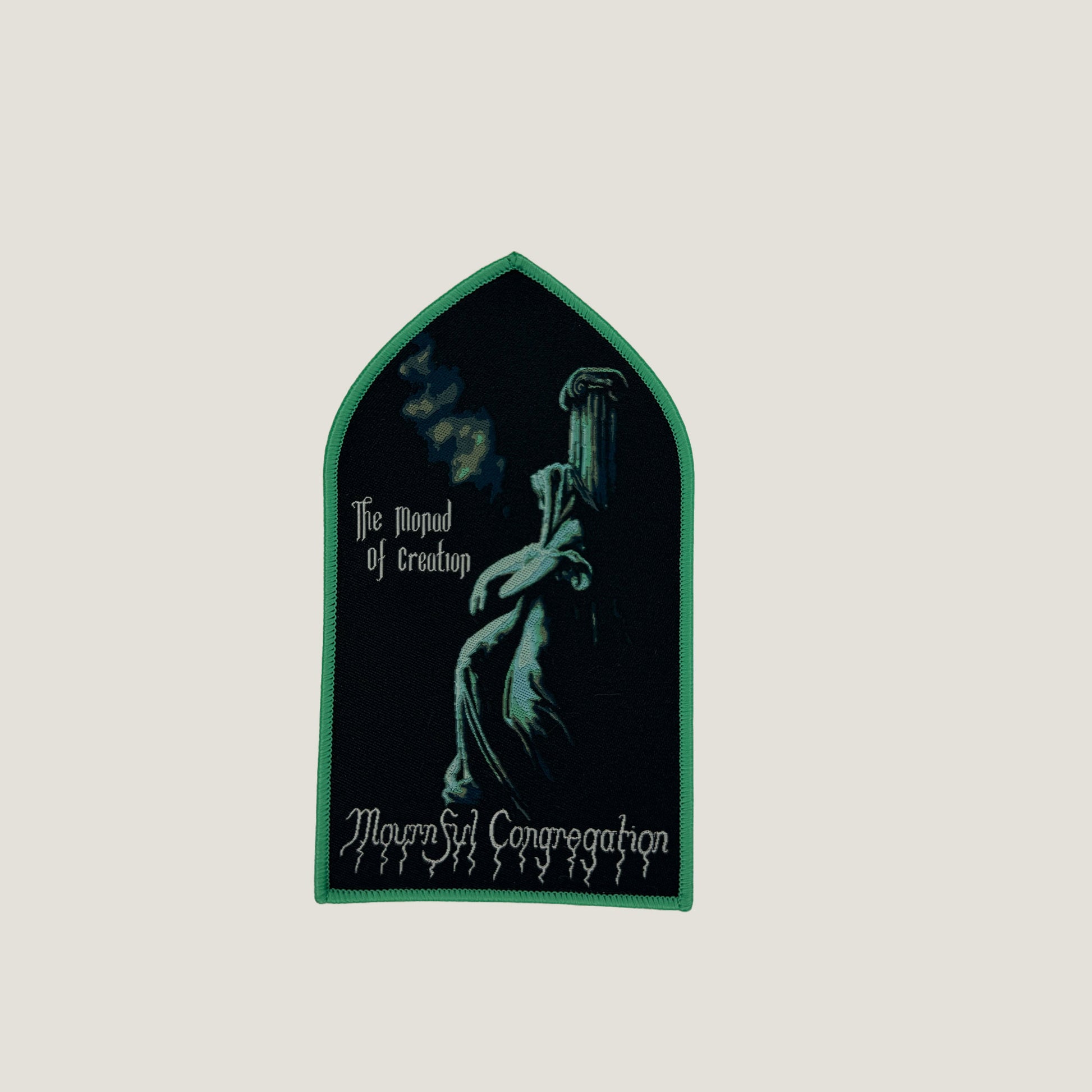 Temporal Dimensions Patches Mournful Congregation The Monad of Creation Green Border Woven Patch