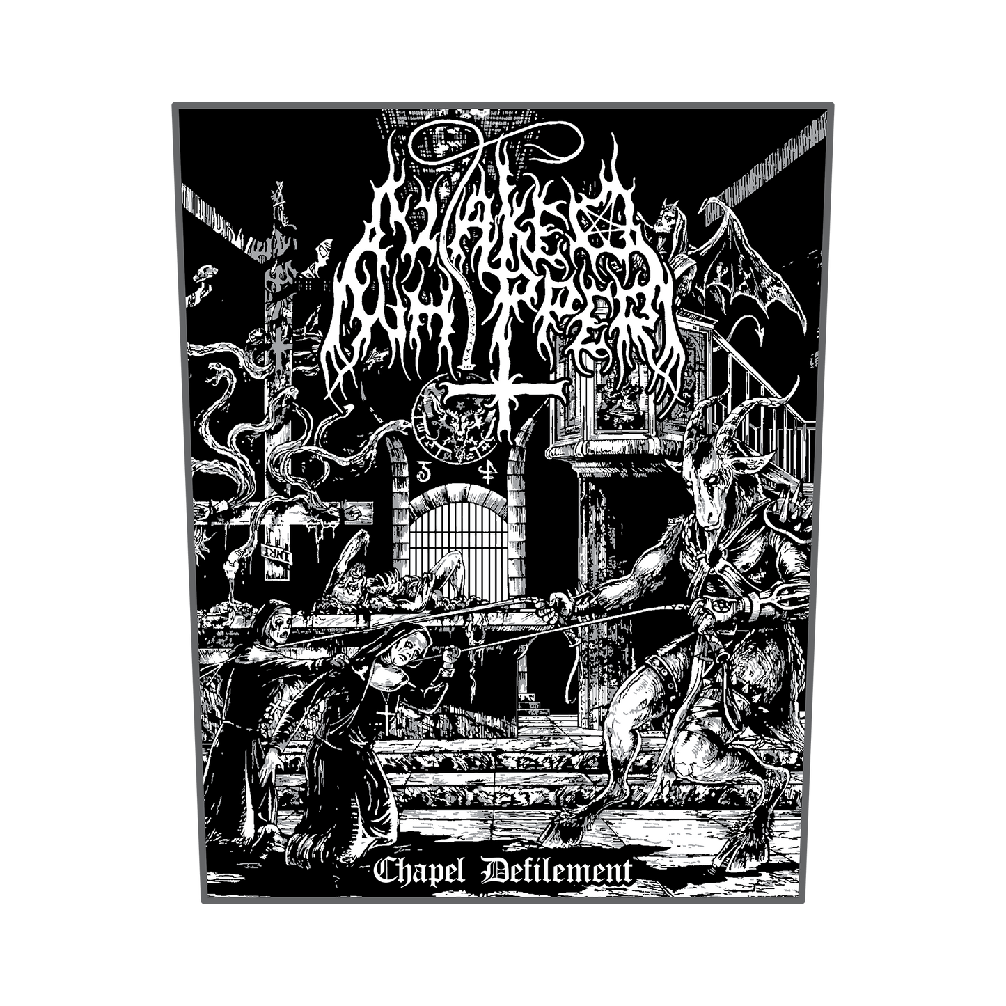 Temporal Dimensions Patches Naked Whipper Chapel Defilement Gray Border Woven Backpatch