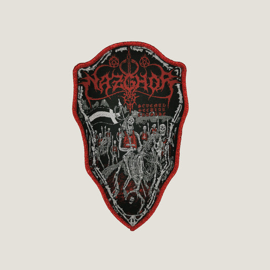 Temporal Dimensions Patches Nazghor Seventh Secular Crusade Red Glitter Border Woven Patch