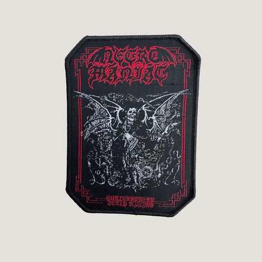 Temporal Dimensions Patches Necromaniac Subterranean Death Rising Black Border Woven Patch