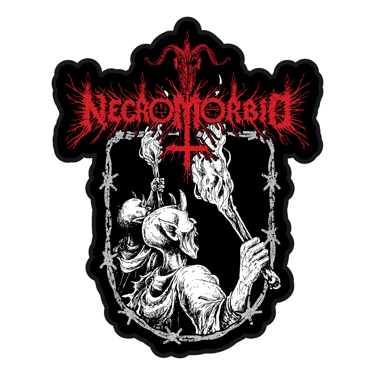 Temporal Dimensions Patches Necromorbid Ceremonial Demonslaught Black Border Woven Backpatch