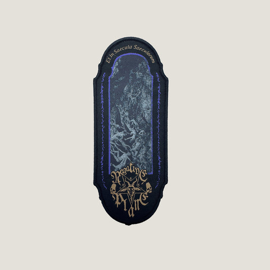 Temporal Dimensions Patches Negative Plane Et in Saecula Saeculorum Black Border Woven Patch