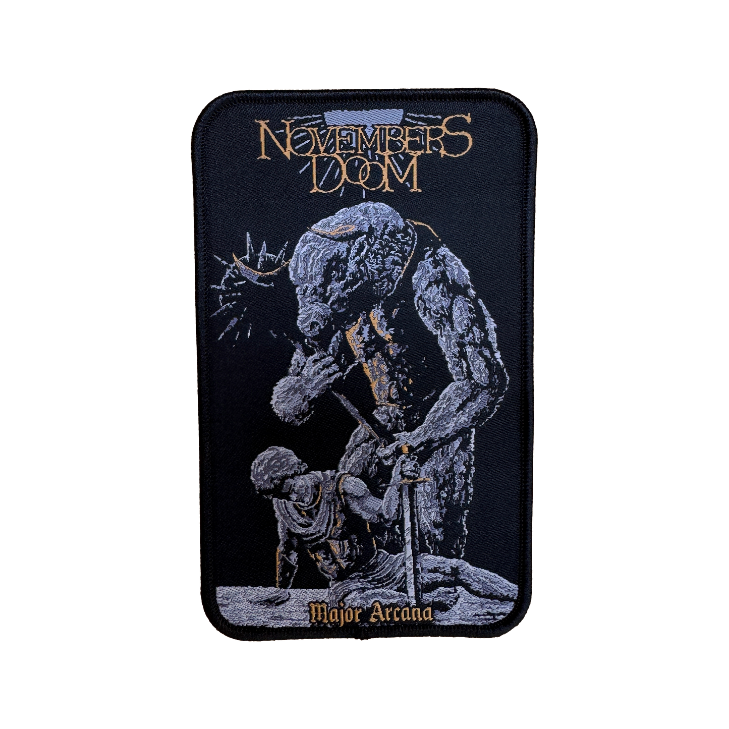 Temporal Dimensions Patches Novembers Doom Major Arcana Black Border Woven Patch
