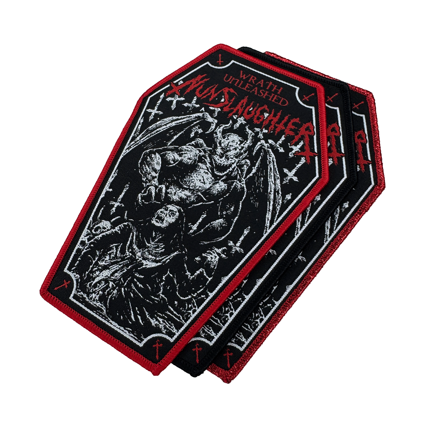 Temporal Dimensions Patches Nunslaughter Wrath Unleashed Metal Woven Patches