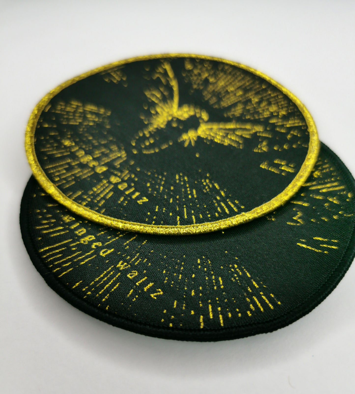 Temporal Dimensions Patches October Tide Winged Waltz Metal Patches