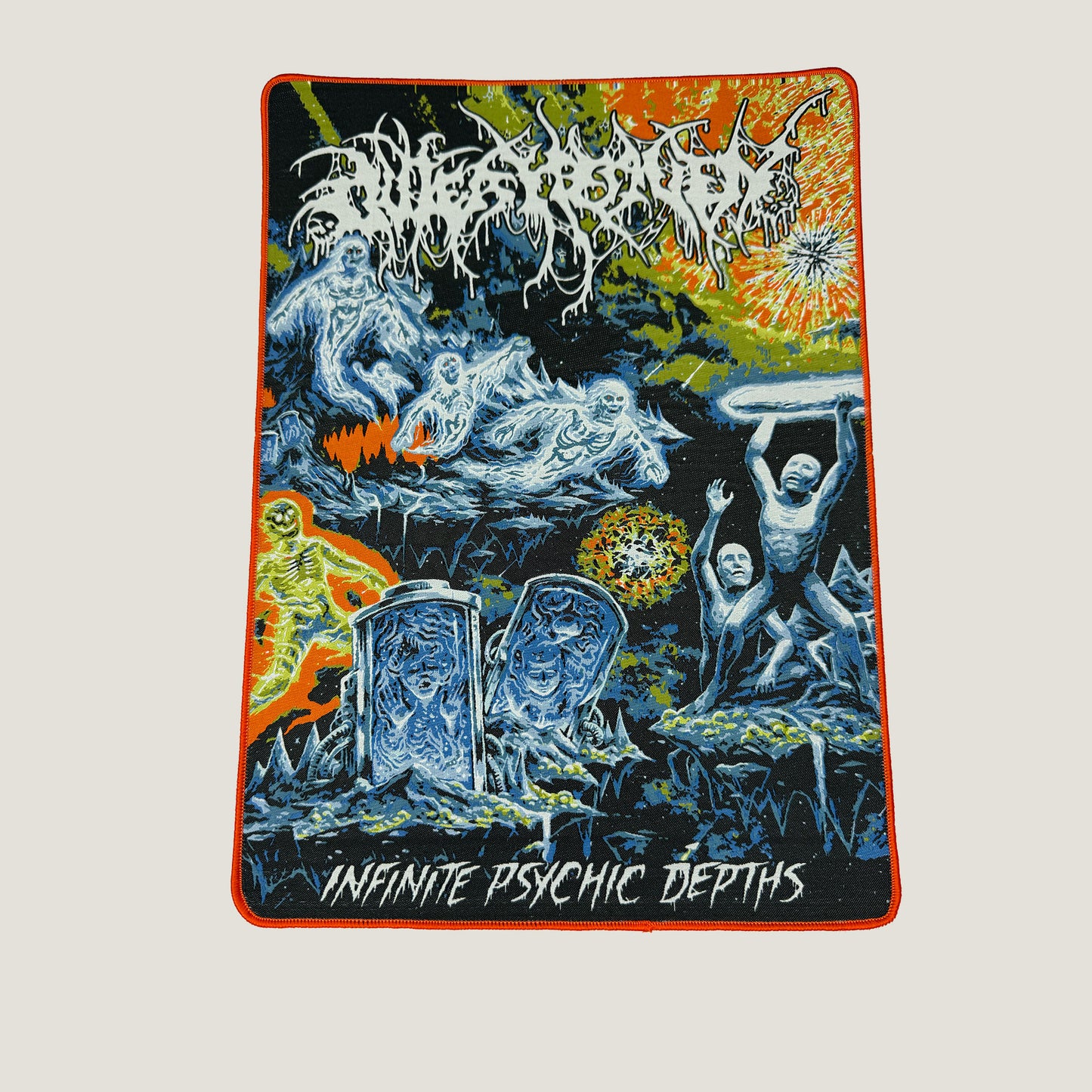 Temporal Dimensions Patches Outer Heaven Infinite Psychic Depths Orange Border Woven Backpatch