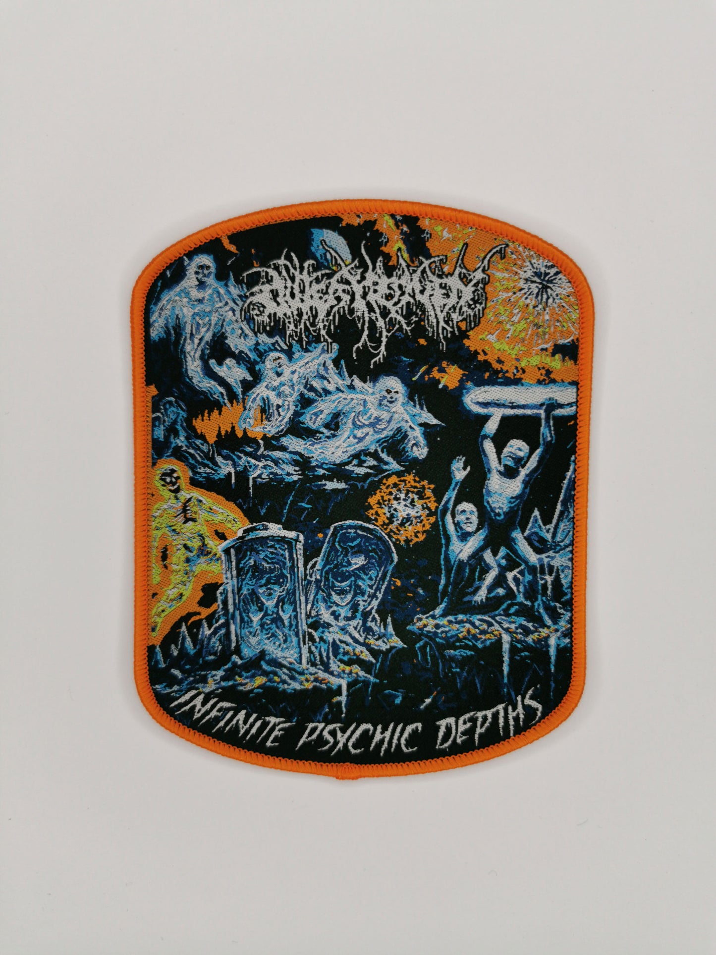 Temporal Dimensions Patches Outer Heaven Infinite Psychic Depths Orange Border Woven Patch