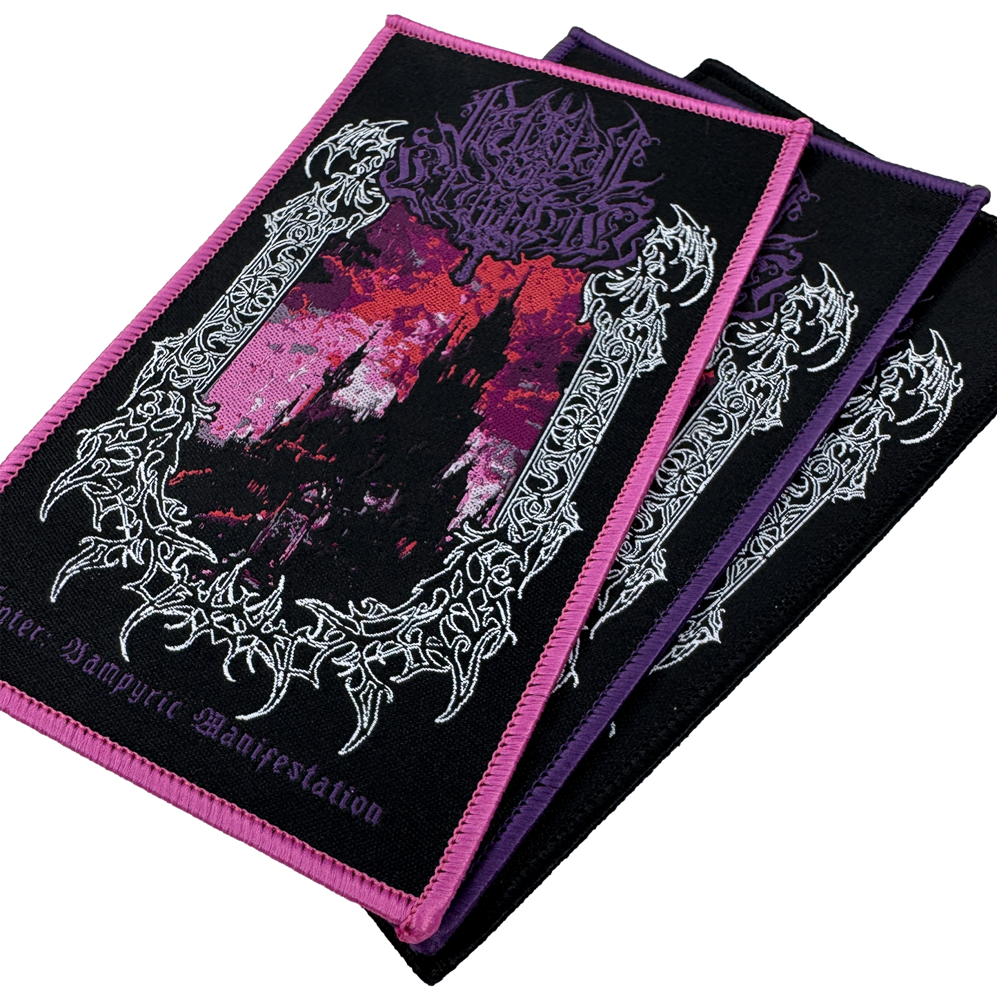 Temporal Dimensions Patches Pedestal for Leviathan Enter Vampyric Manifestation Metal Woven Patches