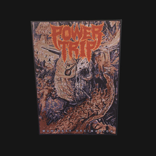 Temporal Dimensions Patches Power Trip Manifest Decimation Black Border Woven Backpatch