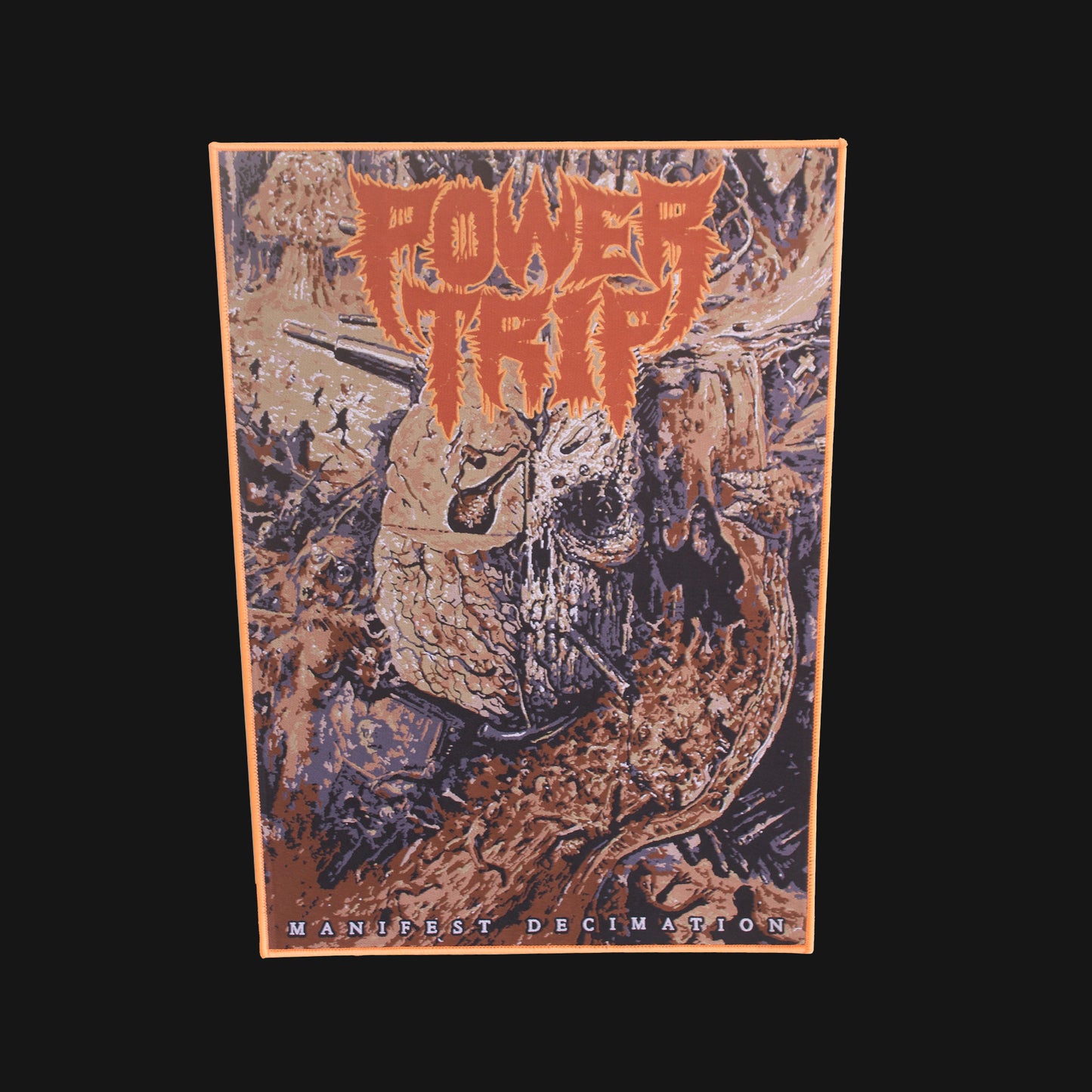 Temporal Dimensions Patches Power Trip Manifest Decimation Orange Border Woven Backpatch