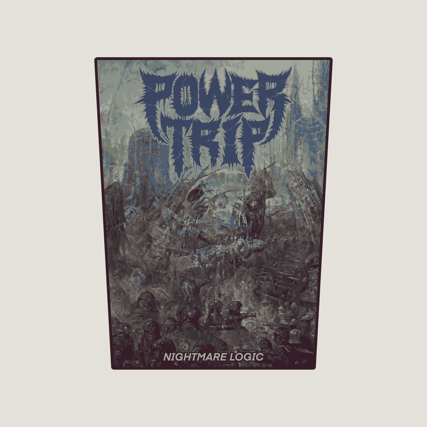Temporal Dimensions Patches Powertrip Nightmare Logic Brown Border Woven Backpatch