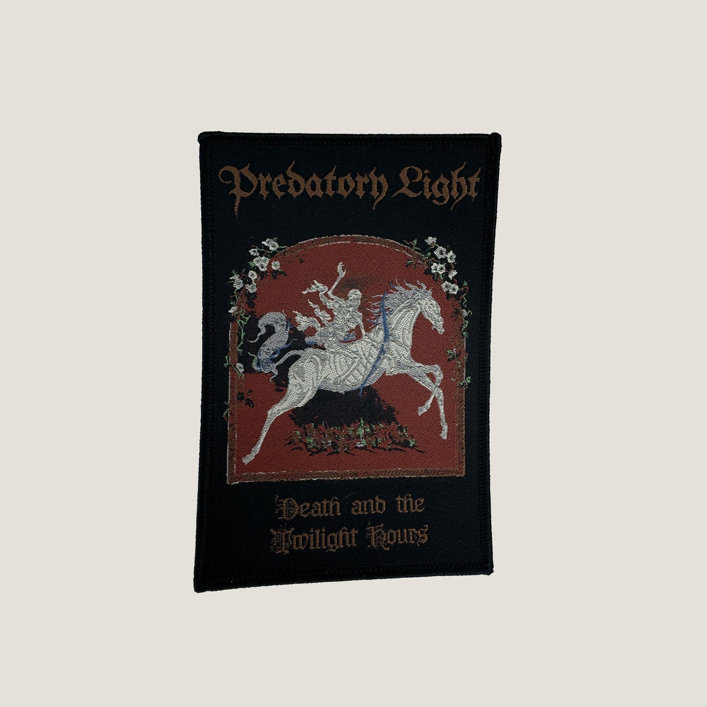 Temporal Dimensions Patches Predatory Light Death And The Twilight Hours Black Border Woven Patch