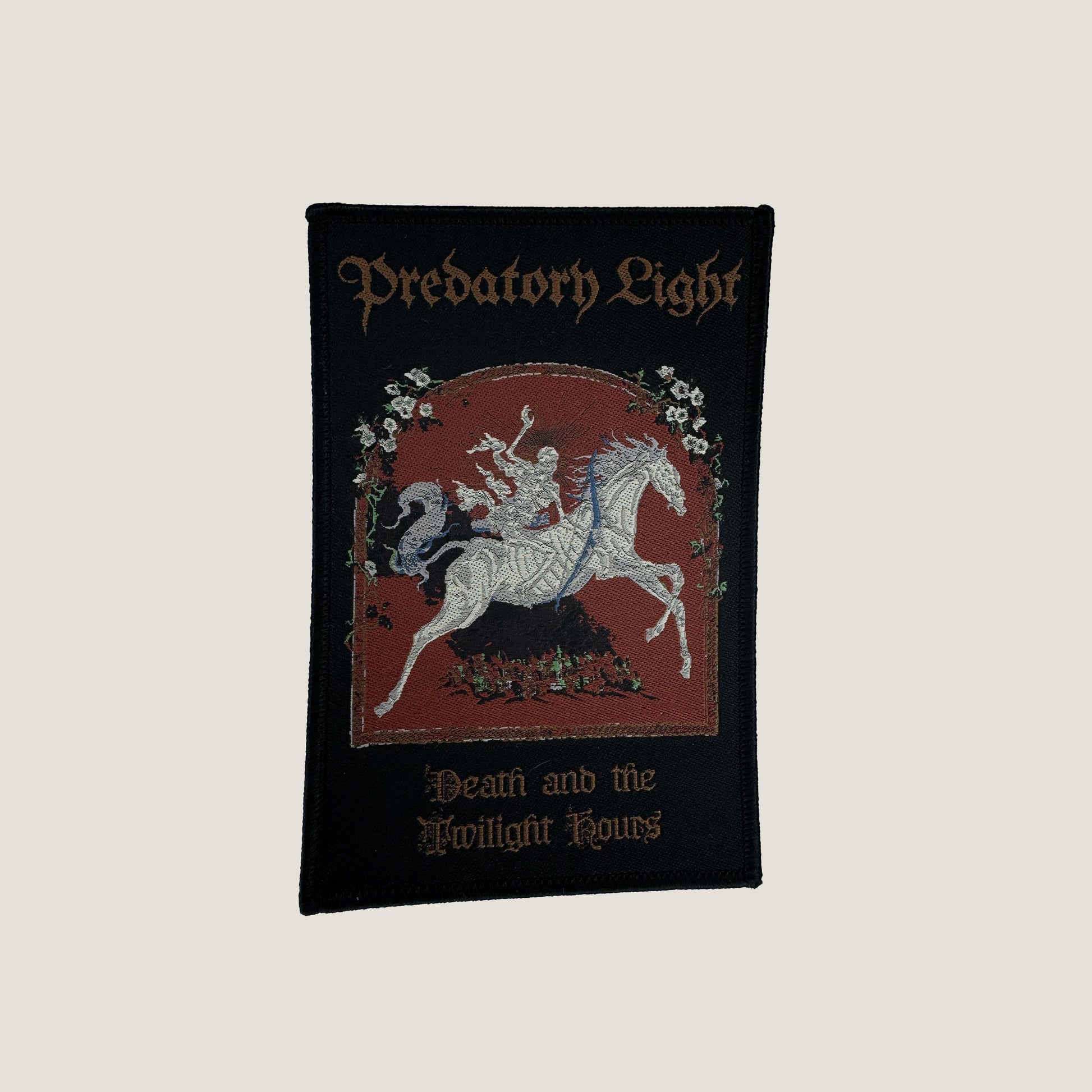 Temporal Dimensions Patches Predatory Light Death And The Twilight Hours Black Border Woven Patch