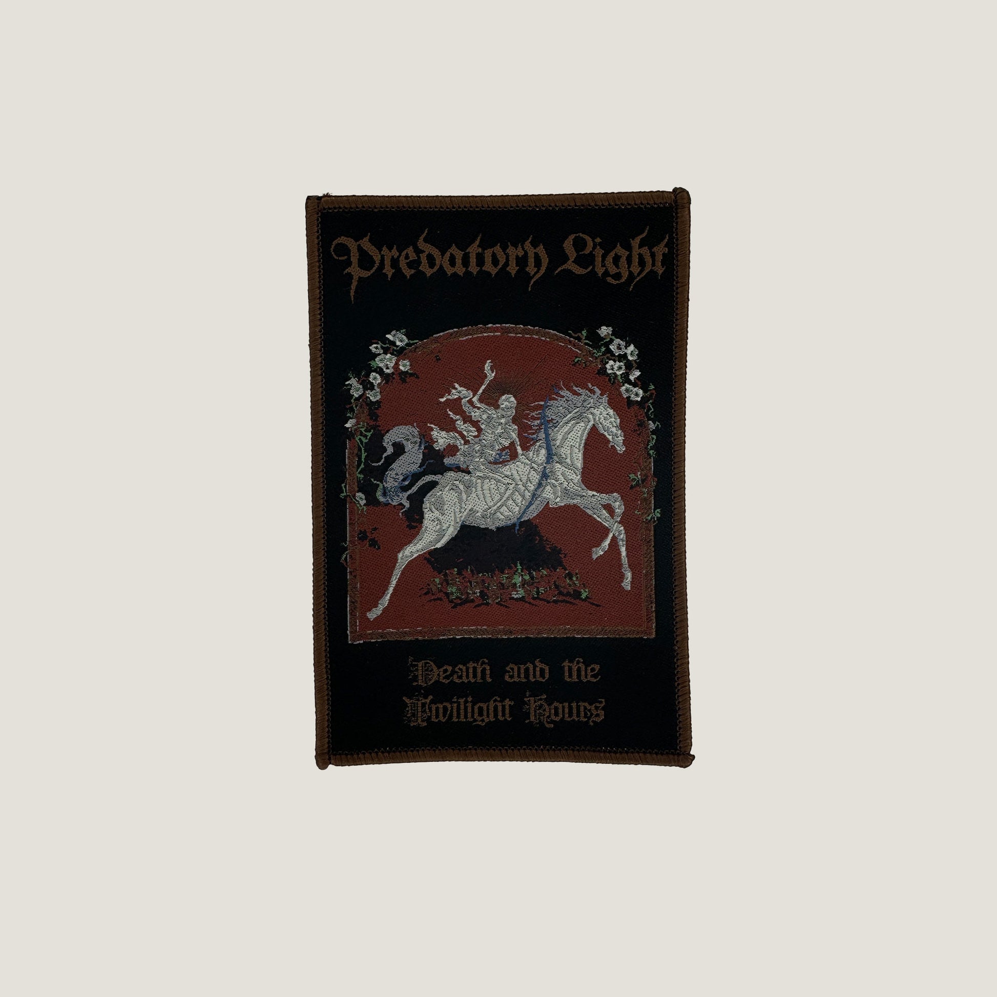 Temporal Dimensions Patches Predatory Light Death And The Twilight Hours Brown Border Woven Patch