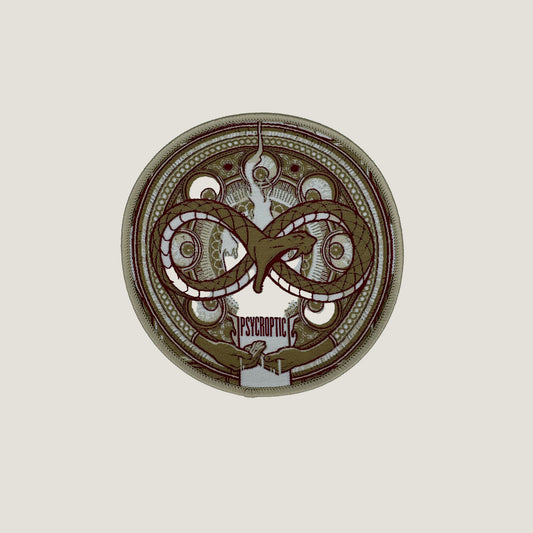 Temporal Dimensions Patches Psycroptic Psycroptic Beige Border Woven Patch