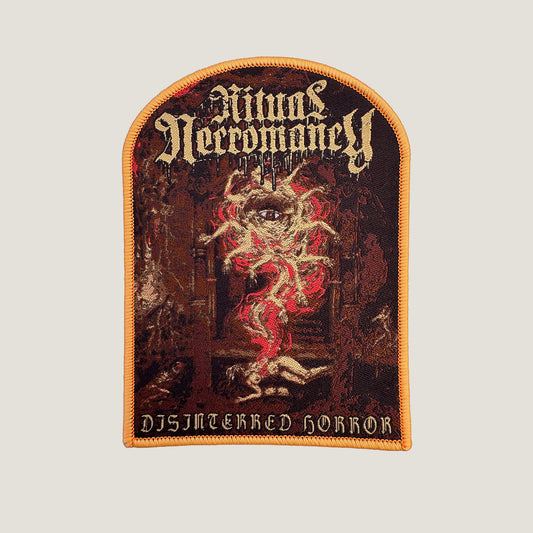 Temporal Dimensions Patches Ritual Necromancy Disinterred Horror Light Orange Border Woven Patch