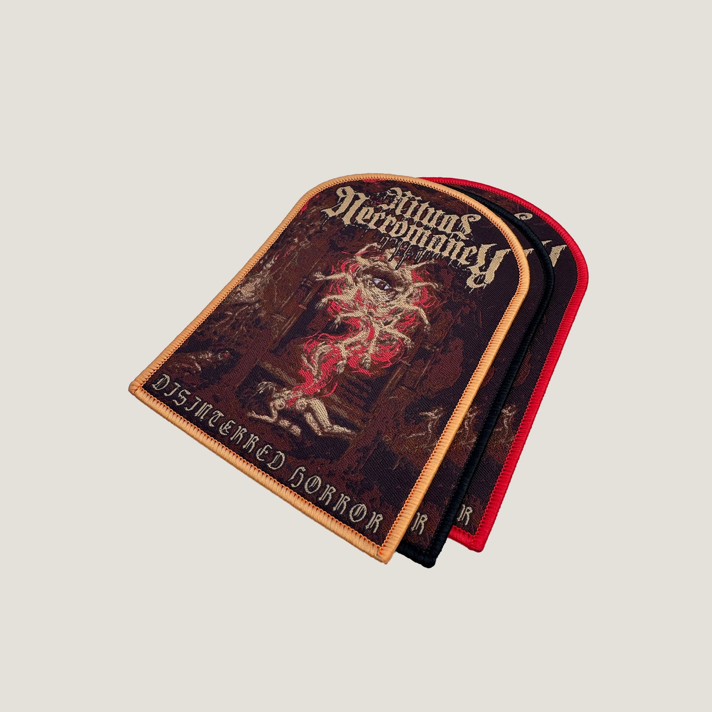 Temporal Dimensions Patches Ritual Necromancy Disinterred Horror Metal Woven Patches