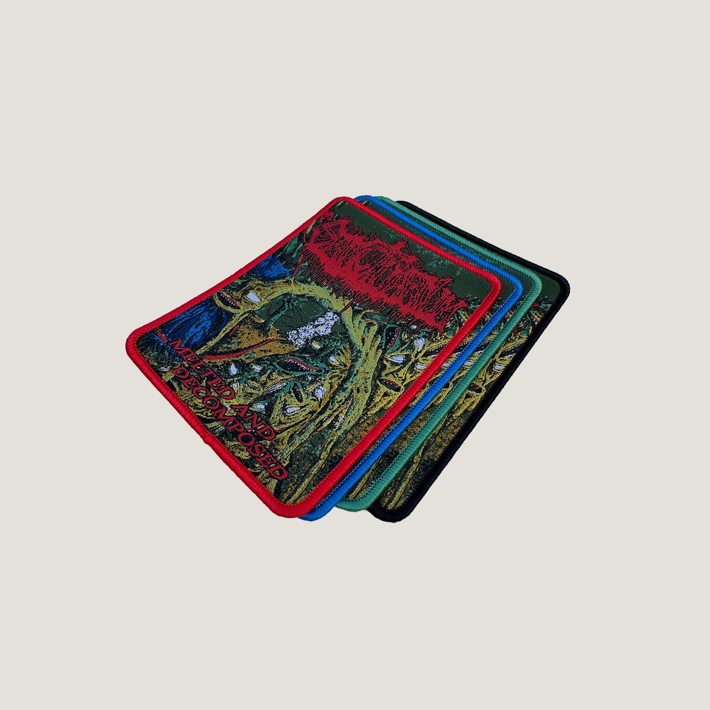 Temporal Dimensions Patches Sanctuarium Melted and Decomposed Metal Woven Patches