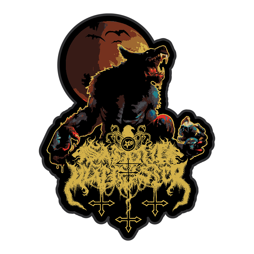 Temporal Dimensions Patches Satanic Warmaster Aamongandr Black Border Woven Backpatch