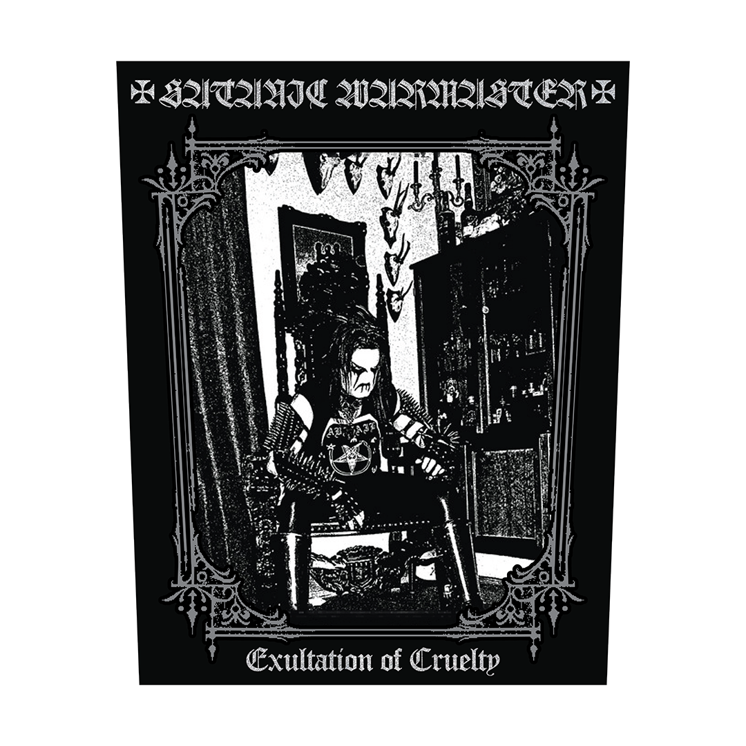 Temporal Dimensions Patches Satanic Warmaster Exultation of Cruelty White Border Woven Backpatch