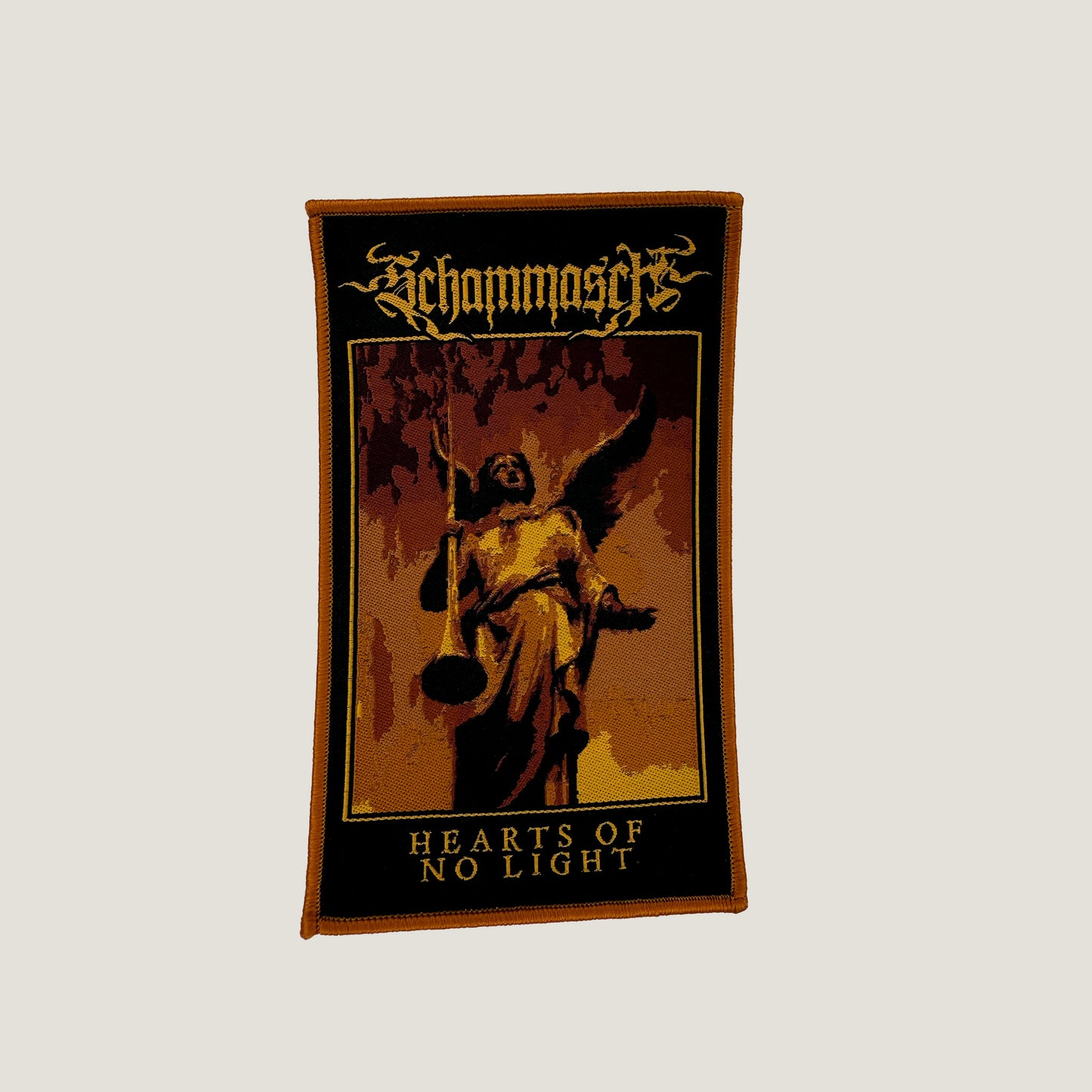 Temporal Dimensions Patches Schammasch Hearts of no Light Dark Orange Border Woven Patch