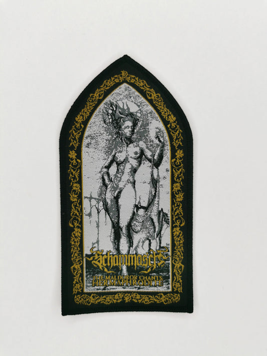 Temporal Dimensions Patches Schammasch The Maldoror Chants Hermaphrodite Black Border Woven Patch