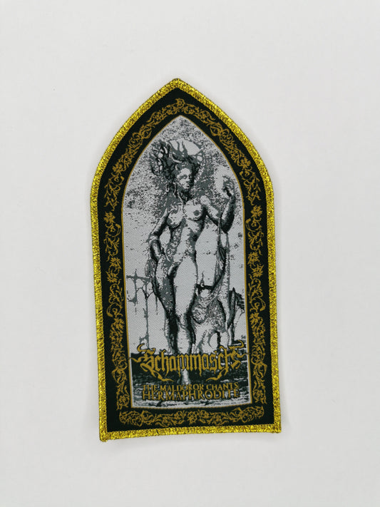 Temporal Dimensions Patches Schammasch The Maldoror Chants Hermaphrodite Golden Glitter Border Woven Patch
