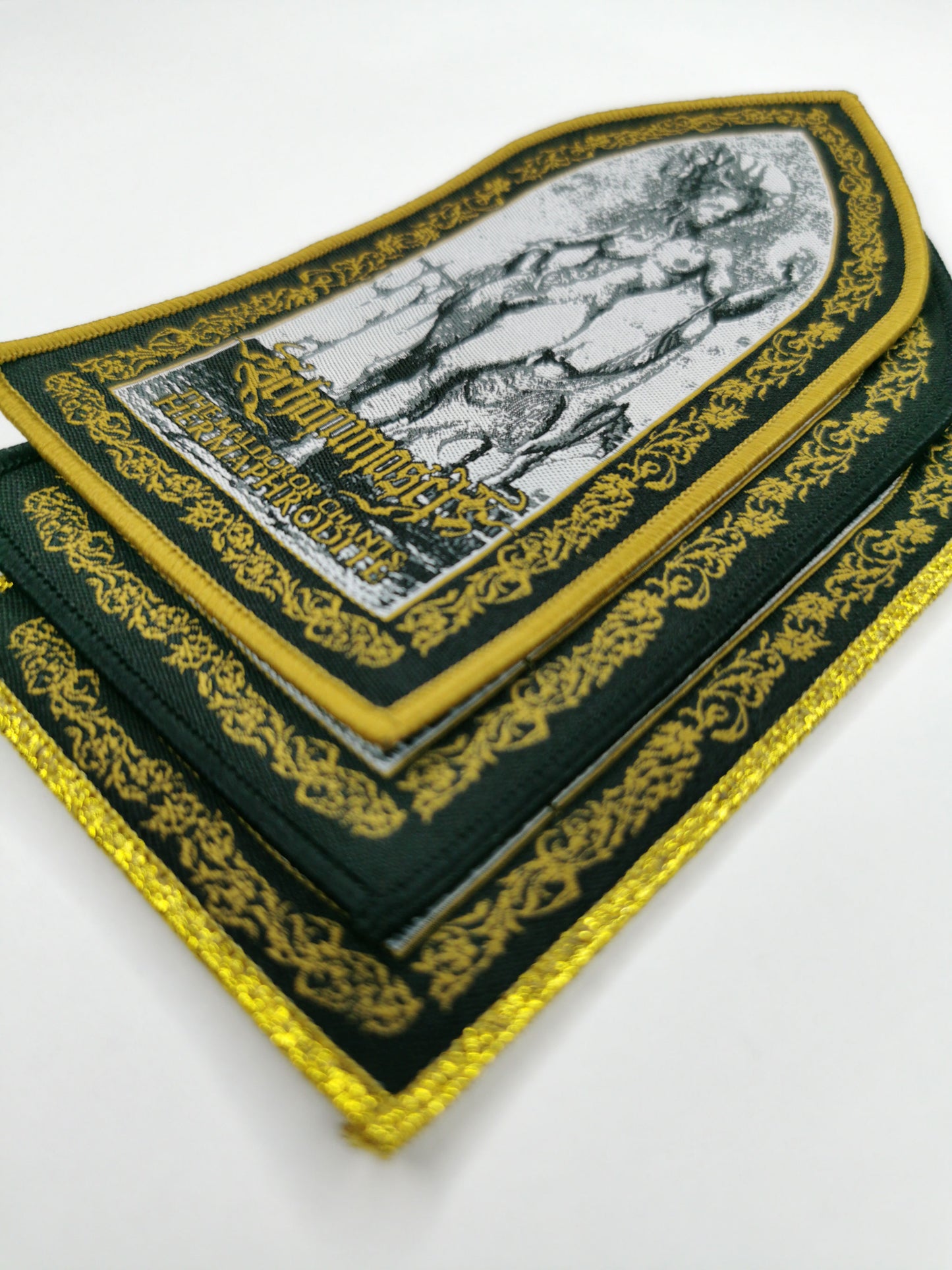 Temporal Dimensions Patches Schammasch The Maldoror Chants Hermaphrodite Metal Woven Patches