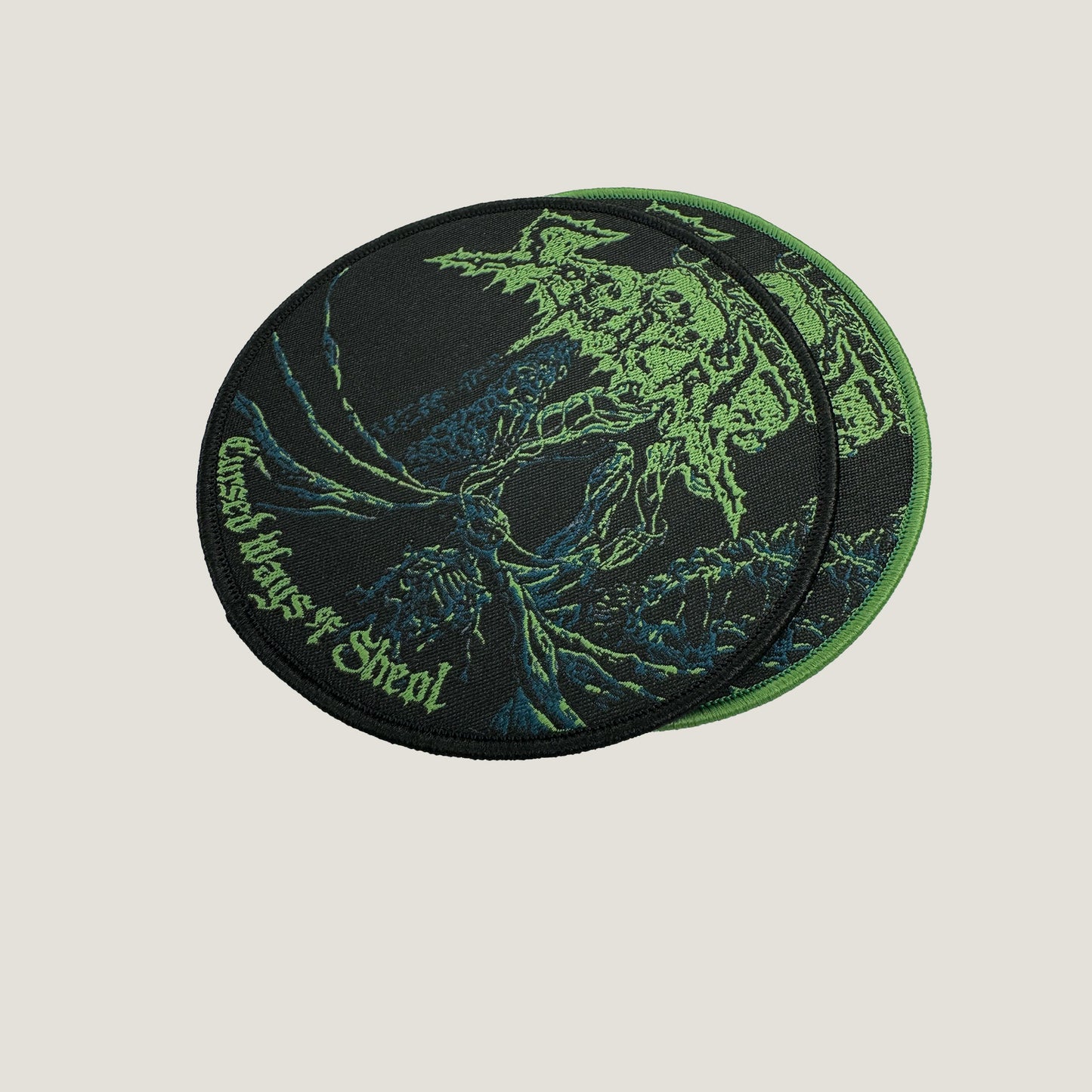 Temporal Dimensions Patches Sepulcre Cursed Ways of Sheol Metal Woven Patches