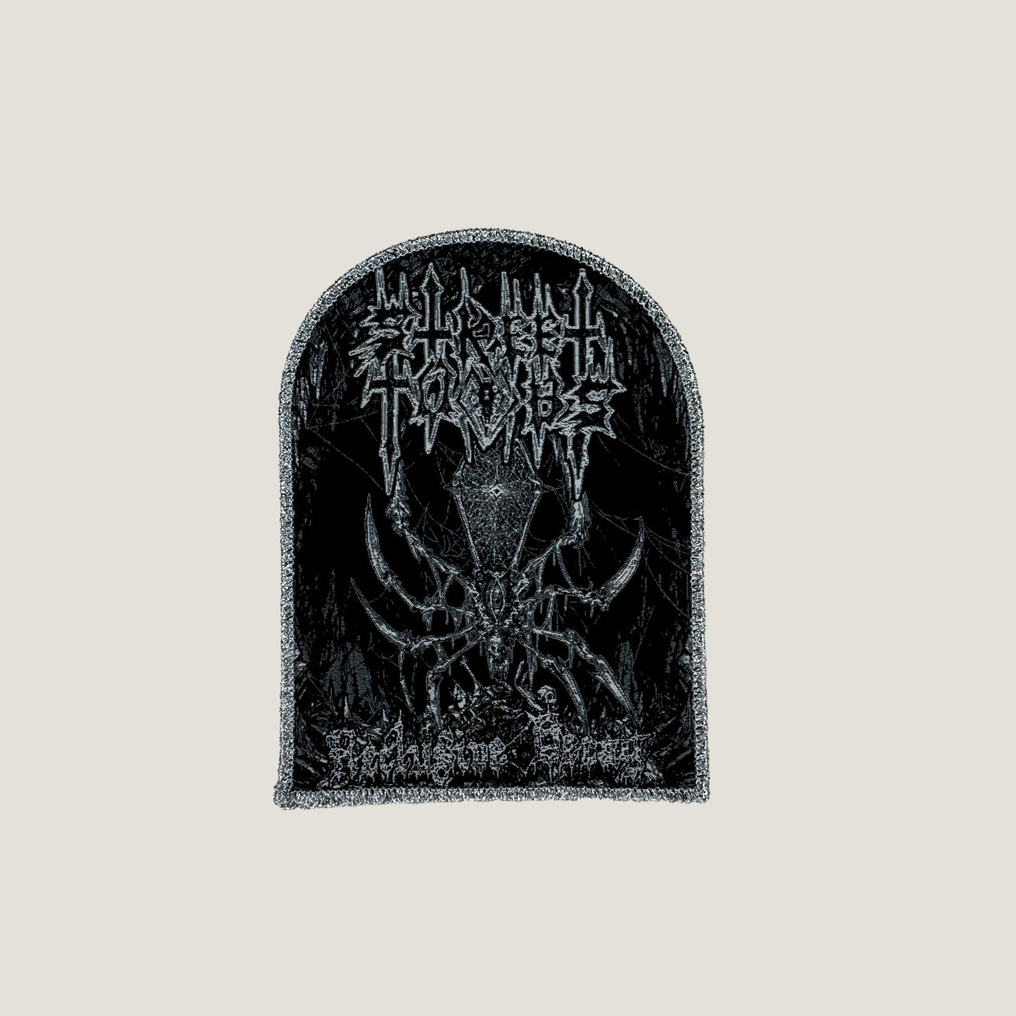 Temporal Dimensions Patches Street Tombs Reclusive Decay Silver Glitter Border Woven Patch