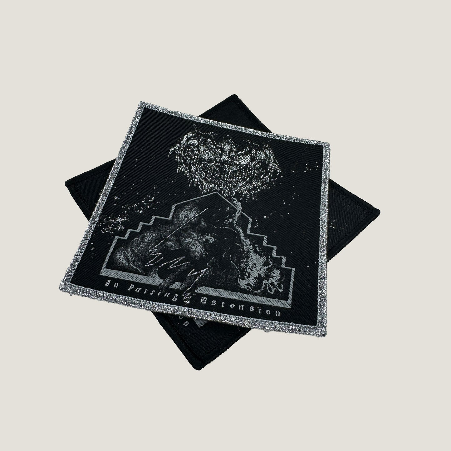 Temporal Dimensions Patches Suffering Hour In Passing Ascension Metal Woven Patches