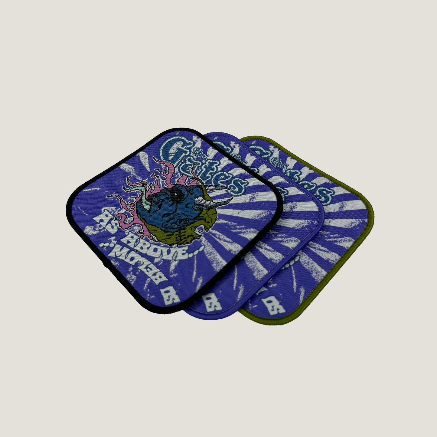 Temporal Dimensions Patches The Gates As Above So Below Metal Woven Patches