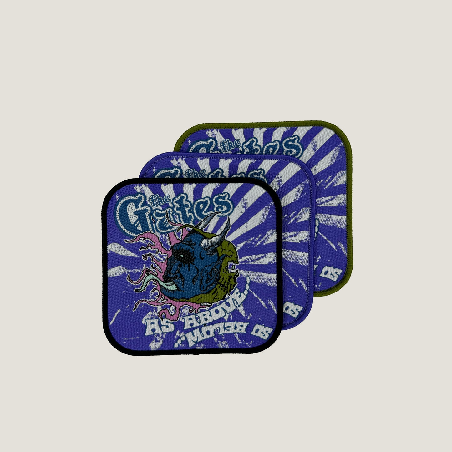 Temporal Dimensions Patches The Gates As Above So Below Woven Patches