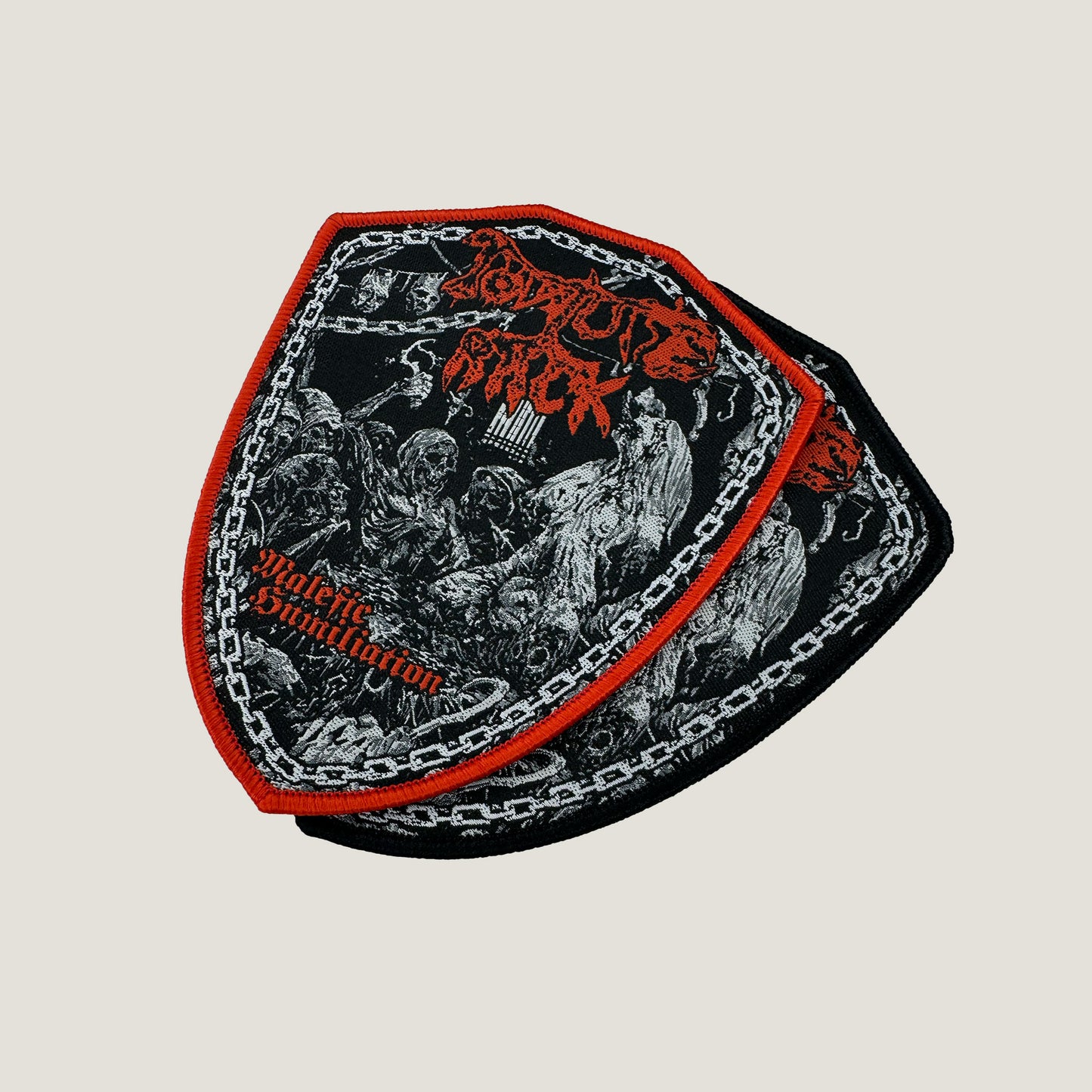 Temporal Dimensions Patches Torture Rack Malefic Humiliation Metal Woven Patches