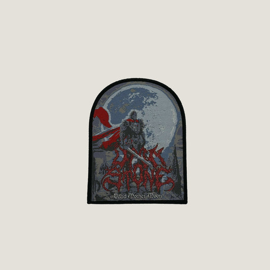 Temporal Dimensions Patches Upon Stone Death Mother Moon Black Border Woven Patch