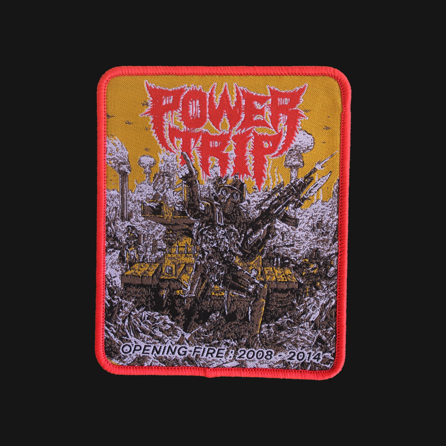 Temporal Dimensions Patches Vektor Opening Fire Red Border Woven Patch