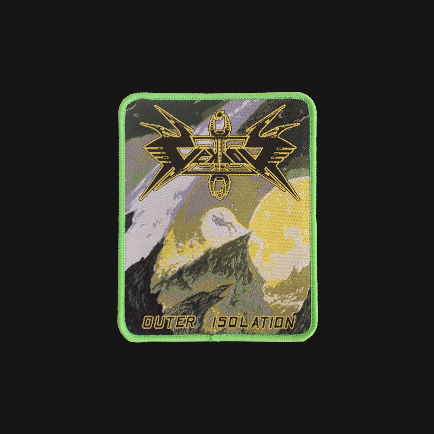 Temporal Dimensions Patches Vektor Outer Isolation Green Border Woven Patch